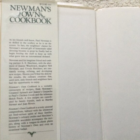 Paul Newman Cookbook Hard Cover - Picture 3 of 13